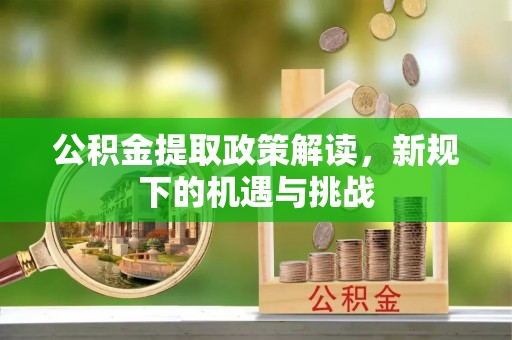 鄂伦春公积金提取政策解读，新规下的机遇与挑战