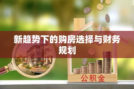 鄂伦春新趋势下的购房选择与财务规划