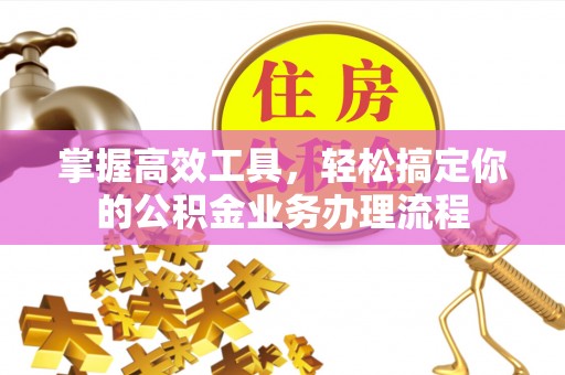 鄂伦春掌握高效工具，轻松搞定你的公积金业务办理流程