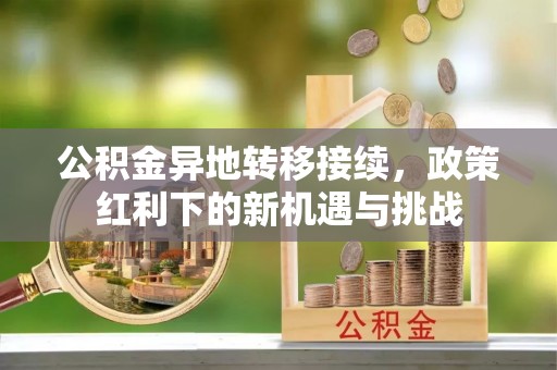 鄂伦春公积金异地转移接续，政策红利下的新机遇与挑战