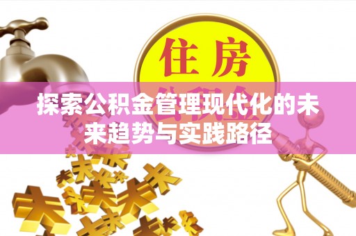 鄂伦春探索公积金管理现代化的未来趋势与实践路径